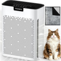 Purificateur d'air MOOKA H13 HEPA pour grandes pièces (2200 Ft²) avec filtres lavables, désodorisant, anti-poussière, fumée et p