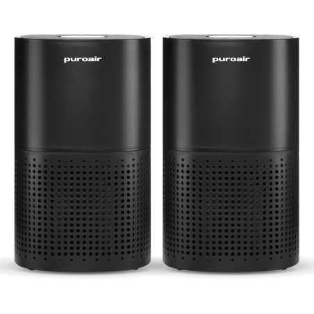 Purificateurs d'air PuroAir 240 HEPA pour grande pièce, couvre 1000 pi², filtre 99,9% polluants, silencieux (2 pcs)