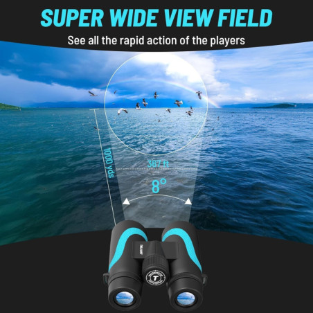 15x55 UHD Binoculars with Phone Adapter – Waterproof, Lightweight, BAK4 Prism