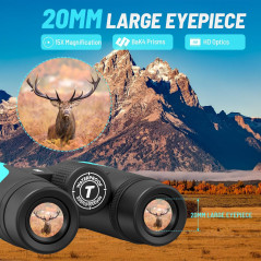 15x55 UHD Binoculars with Phone Adapter – Waterproof, Lightweight, BAK4 Prism