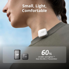 DJI Mic Mini Wireless Lavalier for iPhone 17/16/15 & Android – 300m Range