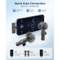Wireless Lavalier Microphone 2-Pack for iPhone, iPad & Android – Noise Reduction, Plug & Play for Video, Podcast Wireless Lavalier Microphone 2-Pack for iPhone, iPad & Android – Noise Reduction, Plug & Play for Video, Podcast