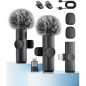 Wireless Lavalier Microphone 2-Pack for iPhone, iPad & Android – Noise Reduction, Plug & Play for Video, Podcast Wireless Lavalier Microphone 2-Pack for iPhone, iPad & Android – Noise Reduction, Plug & Play for Video, Podcast