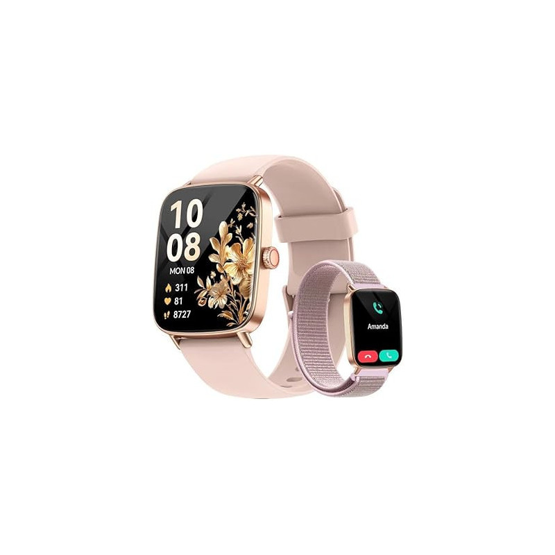 Montre Connectée Femme 1.85 HD Fitness Tracker IP68 Étanche