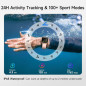 Montre Connectée Femme 1.85 HD, Compatible iPhone/Samsung, 100+ Modes Sport, Suivi Santé, IP68, 2 Bracelets