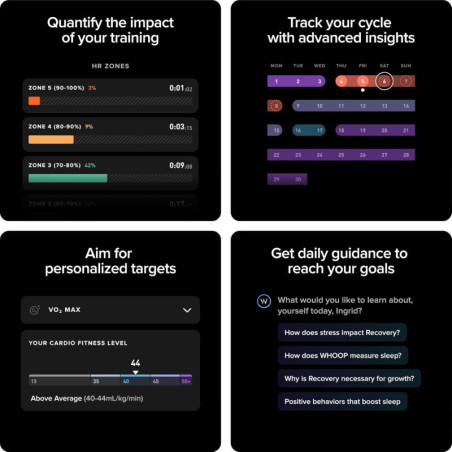 WHOOP 5.0 Activity Tracker with 12-Month Membership | Health & Fitness