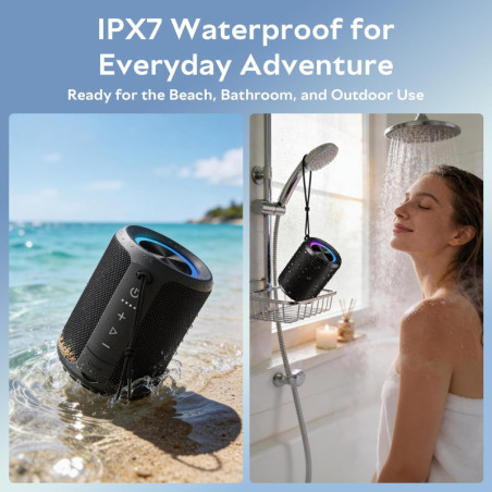 Portable Bluetooth Speaker IPX7 Waterproof 20W Stereo 15H Playtime