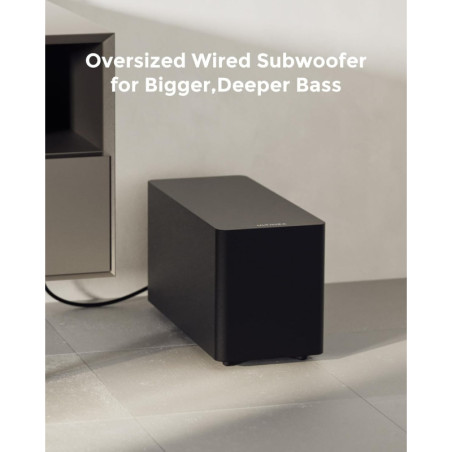 ULTIMEA Poseidon M60 5.1CH 300W Surround Sound Bar with Subwoofer, Dolby Atmos, VoiceMX, Bluetooth 5.4, 2026 Model