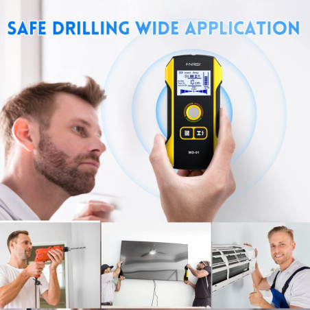 FNIRSI 6-in-1 Electronic Stud Finder â Wall Scanner for Wood, Metal & AC
