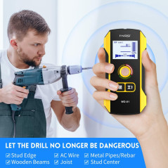 FNIRSI 6-in-1 Electronic Stud Finder – Wall Scanner for Wood, Metal & AC