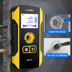 FNIRSI 6-in-1 Electronic Stud Finder – Wall Scanner for Wood, Metal & AC