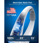 Heelkl AI Neck Fan, 4-Speed Rechargeable Portable Personal Fan with 4000mAh Battery, Ultra Quiet