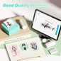 PM290 Mini Bluetooth Sticker Printer with 3 Rolls Paper, Smart AI App, Portable for Study, Office & DIY Gifts - Green PM290 Mini Bluetooth Sticker Printer with 3 Rolls Paper, Smart AI App, Portable for Study, Office & DIY Gifts - Green