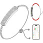 Smart Bracelet for Women - Fitness Tracker with Heart Rate, Sleep, Step Counter, 1ATM Waterproof, 2 Bands