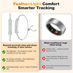 Smart Bracelet for Women: Fitness Tracker with Heart Rate, Sleep & Steps