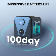 Funstorm 2025 4K HD Mini Nanny Cam – WiFi, Night Vision & 100-Day Battery