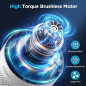 MOOKA Air Purifier for Large Room up to 1076ft², H13 True HEPA Filter, Odor & Smoke Remover, Night Light - B-D02L White