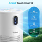 Purificateur d'air MOOKA pour grande pièce jusqu'à 1076ft², filtre HEPA H13, élimine odeurs, poussières, fumée