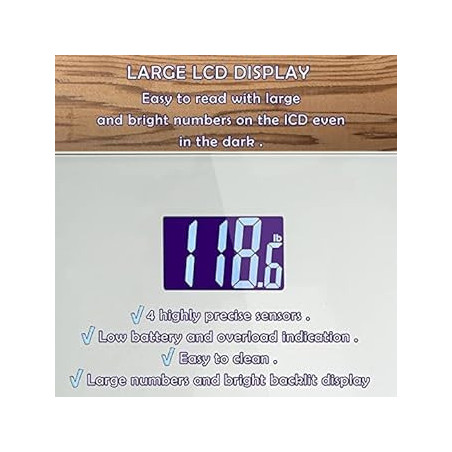Moss & Stone Silver Digital Bathroom Scale – Accurate Smart Body Tracker