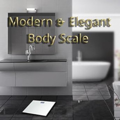 Moss & Stone Silver Digital Bathroom Scale – Accurate Smart Body Tracker