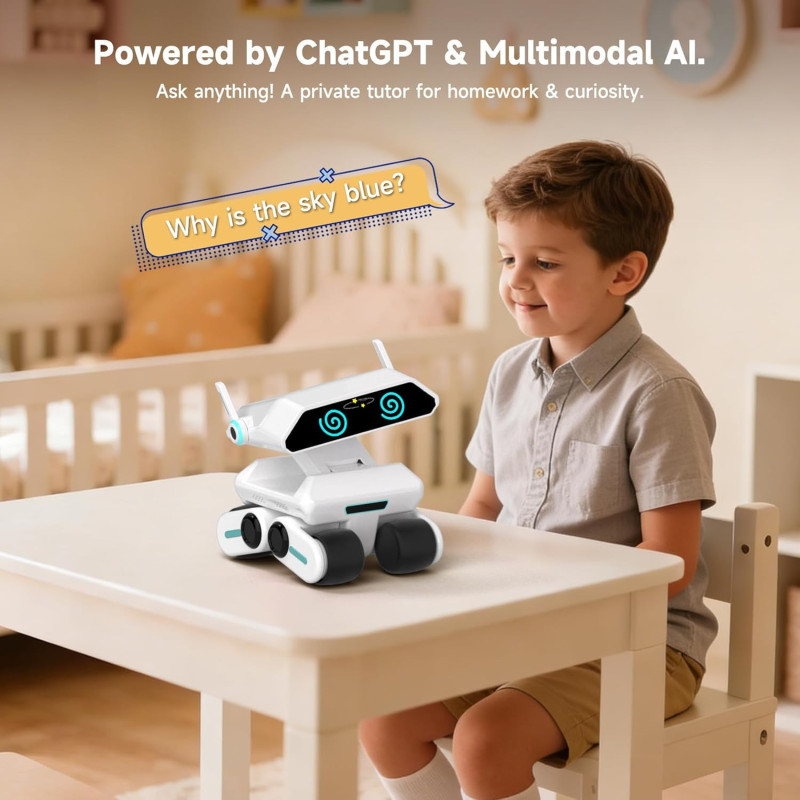 Smart AI Robot Yonbo: Voice-Activated Tutor & Multimodal Home Companion