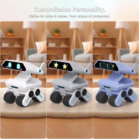 Smart AI Robot by Yonbo - ChatGPT-Powered Voice Tutor, 5MP Camera, 4-Mic, No Fees, for Kids & Adults