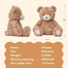 Ours en Peluche Intelligent : Compagnon Parlant Sans Écran