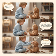 AI Talking Teddy Bear for Kids – Interactive, Screen-Free Plush Toy Gift