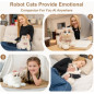 Chongker 24,8 Chat Robot Interactif Peluche avec Contrôle Tactile, Jouet Chaton Électronique Robotique Chongker 24,8 Chat Robot Interactif Peluche avec Contrôle Tactile, Jouet Chaton Électronique Robotique