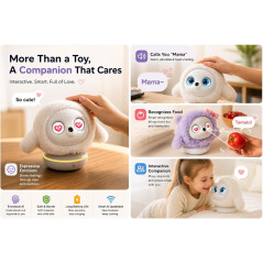 KAMOMO Interactive Robot Pet – AI Emotional Support & Anxiety Relief Gift