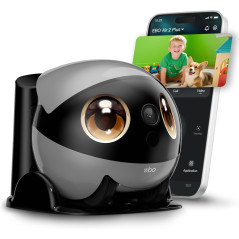 Enabot EBO Air 2 Plus FamilyBot 3K: AI Home Camera Robot with Night Vision