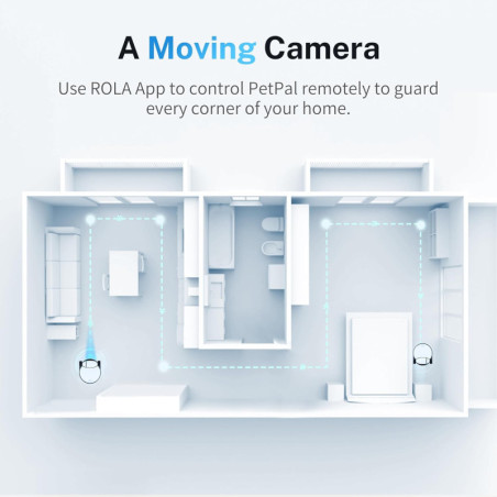 Enabot EBO ROLA Pet Camera Robot with Treat Dispenser & 2-Way Talk