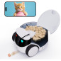 Enabot EBO ROLA PetPal FamilyBot: 2.5K Mobile Pet Camera Robot with Treat Dispenser, 2-Way Talk & Night Vision