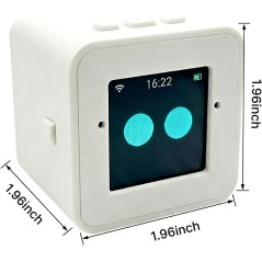 Mini AI Voice Chatbot - Smart Assistant with Emotional Interaction (White)