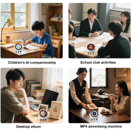 PUSOKEI AI Voice Robot Smart Assistant ESP32 S3 with 1.28 Display, WiFi, Bluetooth 5.0, Weather & Music Player