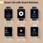 Smartwatch for Women 1.8 Fitness Tracker with Alexa, Heart Rate, Sleep Monitor, 120 Sports Modes, Waterproof