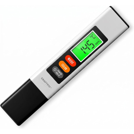 Craft911 TDS Meter Water Tester for Safe Drinking Water Quality