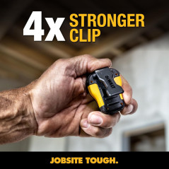 DEWALT Wearable Bluetooth Speaker - Clip-On, Water-Resistant, Hands-Free