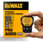 DEWALT Wearable Bluetooth Speaker - Clip-On, Water-Resistant, Non-Magnetic, Built-in Mic, Yellow DEWALT Wearable Bluetooth Speaker - Clip-On, Water-Resistant, Non-Magnetic, Built-in Mic, Yellow