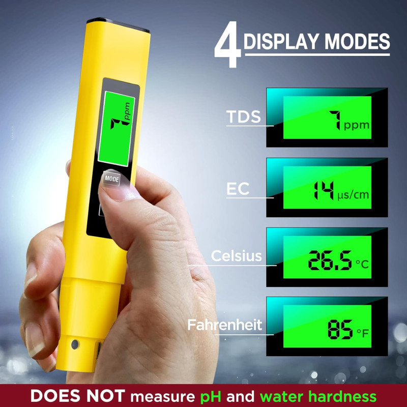2025 4-in-1 Digital TDS Meter – Accurate Water Tester for TDS, EC & Temp
