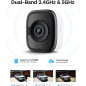 5MP 3K Magnetic Indoor Window Camera with Night Vision, WiFi6, AI Detection, 2-Way Talk & 24/7 Recording