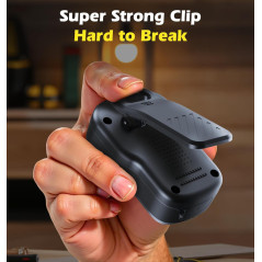 Enceinte Bluetooth KAIY Mini Étanche IPX6 Jaune Portable Clip