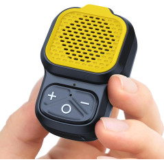 KAIY Mini Bluetooth Speaker with Mic – Waterproof Portable Clip-On Yellow