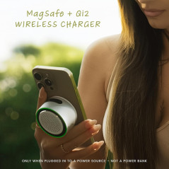 MagBeat Bluetooth Speaker with Wireless Charger, IPX7 Waterproof, 10H Playtime