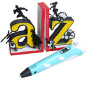 Stylo d'impression 3D SCRIB3D P1 avec écran, 3 filaments PLA, livre de pochoirs et chargeur Stylo d'impression 3D SCRIB3D P1 avec écran, 3 filaments PLA, livre de pochoirs et chargeur