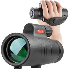Monoculaire Télescope 8x42 Étanche Anti-buée Compact avec Sangle pour Observation Animaux Randonnée Camping