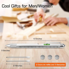 9-in-1 Multi-Tool Pen for Men | Perfect Gift for Dad & DIY Lovers