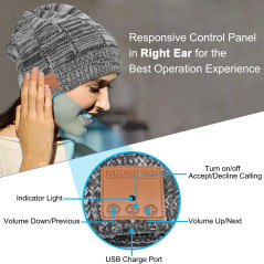 Bluetooth Beanie Hat with Headphones – Unique Tech Gift & Stocking Stuffer