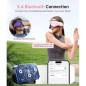 Voerou Bluetooth 5.4 Sleep Mask with 3D HD Stereo Headphones, Soft Breathable Eye Mask for Sleep Gift