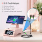 TechGlow Foldable Cellphone Stand with Wireless Bluetooth Speaker - Pink, Cool Tech Gift for Men & Women TechGlow Foldable Cellphone Stand with Wireless Bluetooth Speaker - Pink, Cool Tech Gift for Men & Women